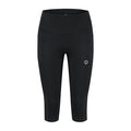Rogelli Essential driekwart hardloopbroek dames zwart voorkant.