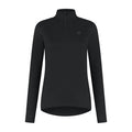 Rogelli Essential hardlooptop lange mouw dames zwart voorkant.