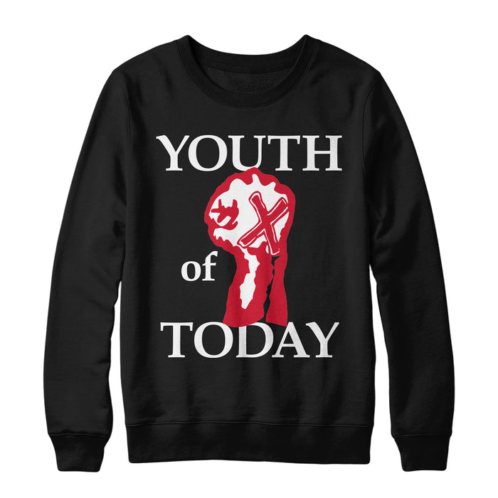 youth of today Fist - Black Crewneck