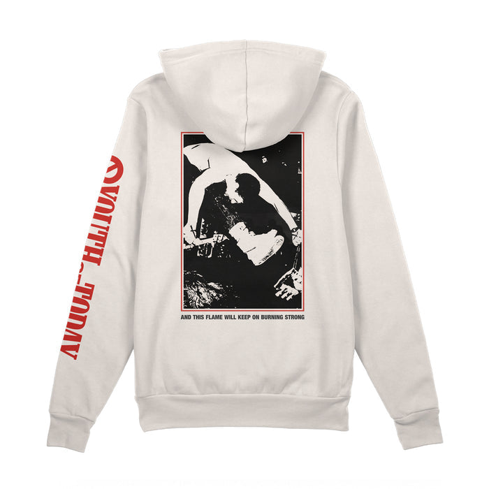 youth of today Flame Still Burns - White Pullover back