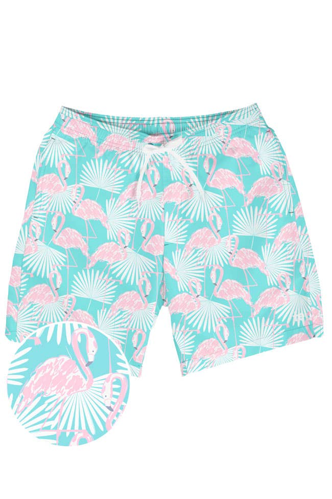 Flamingo Swim Trunks - Intimate Whispers
