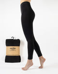 Footless Thermal Tights Black - Intimate Whispers