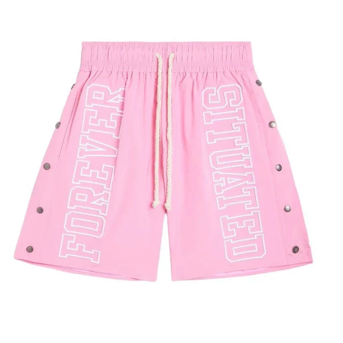 Forever Situated - Nylon Shorts - Pink
