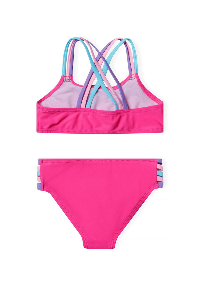 Bikini Set, Pink, Multi-Strap - 2