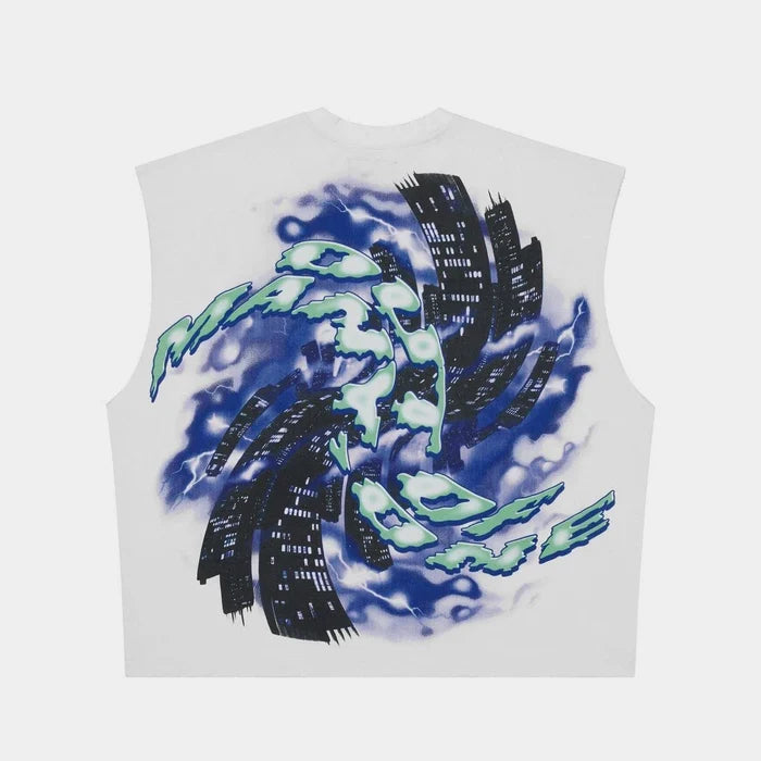 Godspeed- Liberty Tears Sleeveless - White