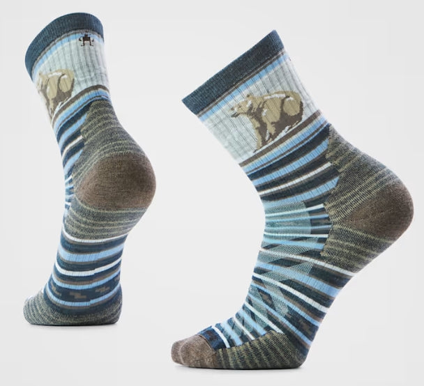 Hike TC Bear Stripe Mid Crew  - Unisex