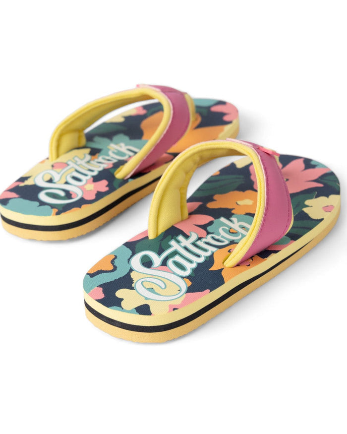 Holidaze Kids Flip Flops in Bright Pink