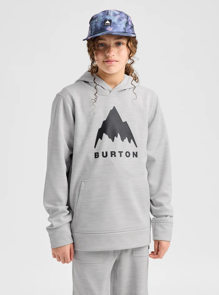 Product image of Kids' Burton Oak Pullover Hoodie[Variant:Gray Cloud Heather]