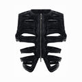 Leather Rib Vest by CRUX