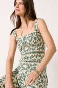 Leya Tera Paisley Smocked Top