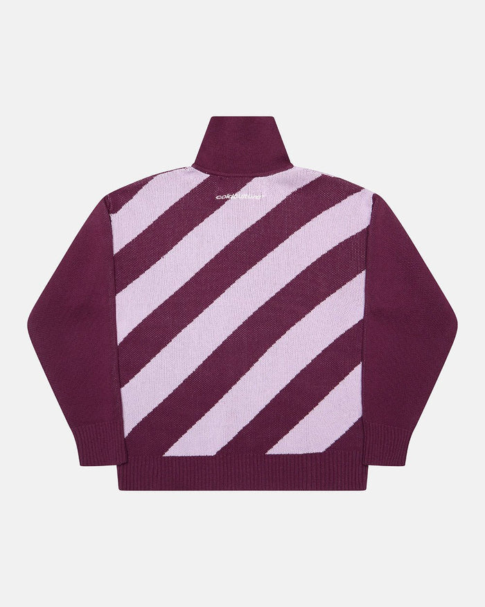 LINES FUSION KNIT PINK & PURPLE - COLD CULTURE
