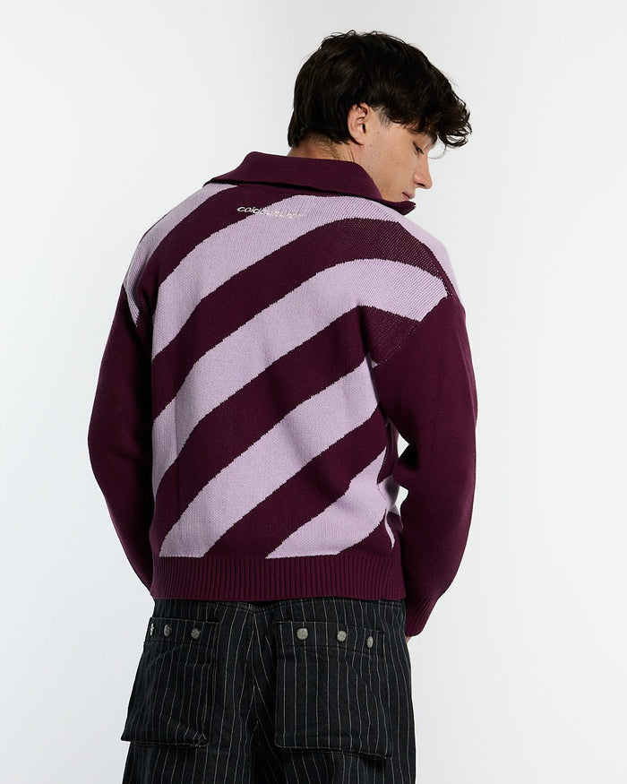 LINES FUSION KNIT PINK & PURPLE - COLD CULTURE #man