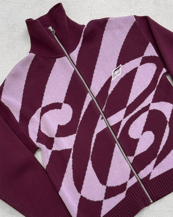 LINES FUSION KNIT PINK & PURPLE - COLD CULTURE