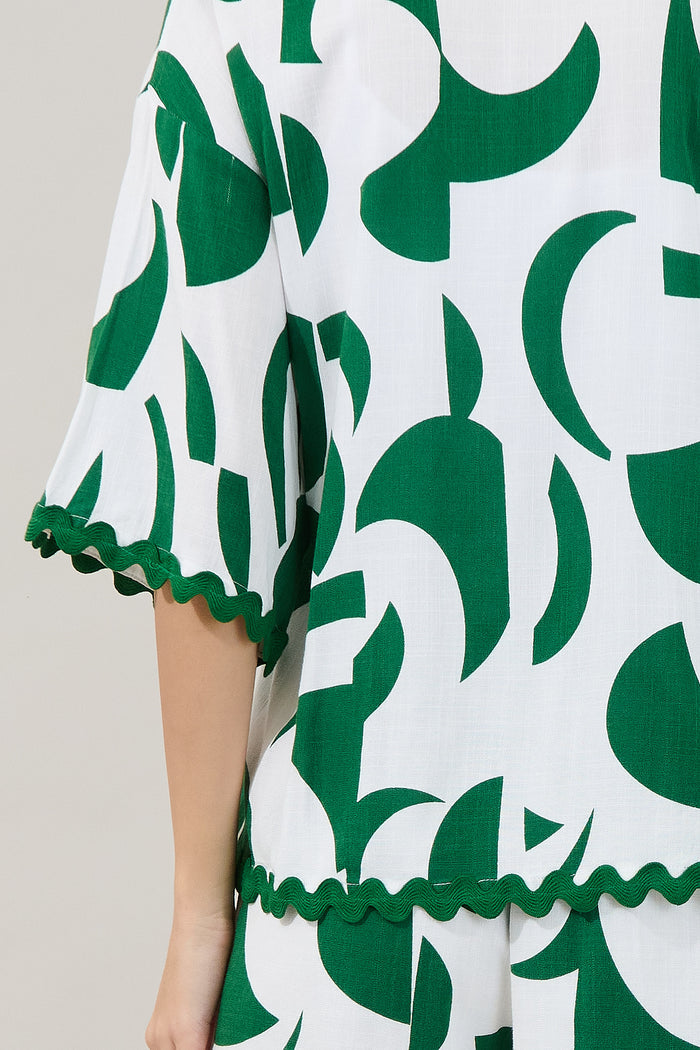 Marnie Button Up Shirt Abstract