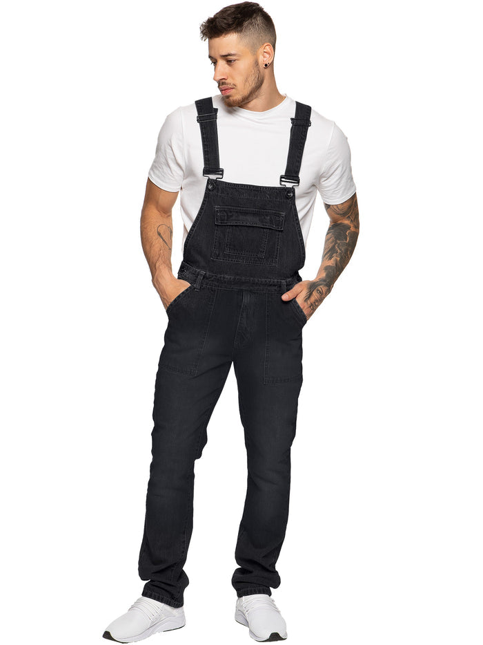 EZD390 Copy of Enzo | Designer Mens Fashionable Denim Overall Dungarees  | Enzo Designer Menswear ENZO RAWDENIM