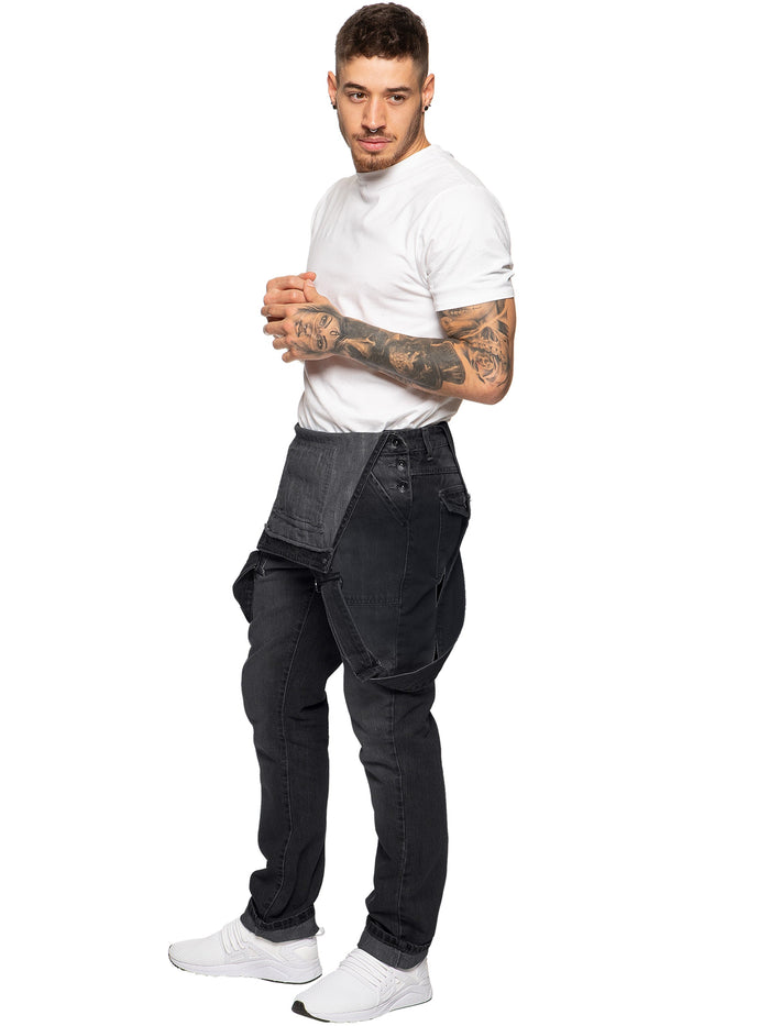EZD390 Copy of Enzo | Designer Mens Fashionable Denim Overall Dungarees  | Enzo Designer Menswear ENZO RAWDENIM