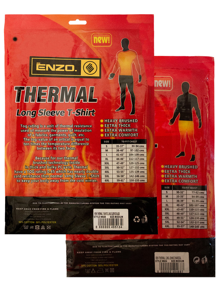 W604 Enzo | Mens Long Sleeve Thermal Set ENZO RAWDENIM