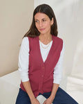 Merino Waistcoat - Rosewood