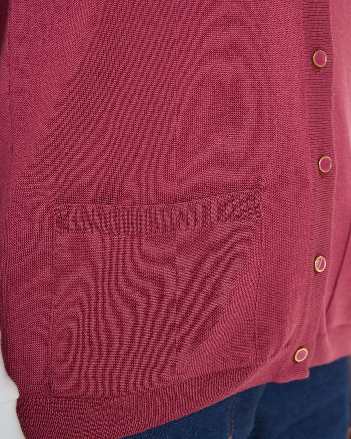 Merino Waistcoat - Rosewood