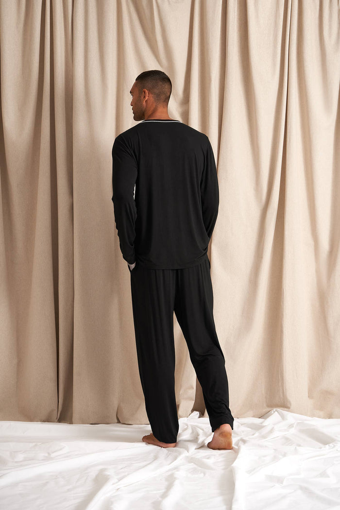 Mister You Bamboo Pajama Set: Black - Intimate Whispers