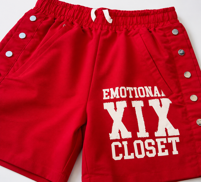 Mixed Emotion - Backyard Nylon Shorts - Red - Clique Apparel