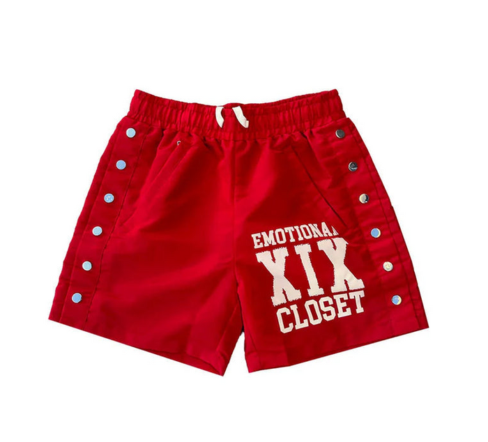 Mixed Emotion - Backyard Nylon Shorts - Red - Clique Apparel