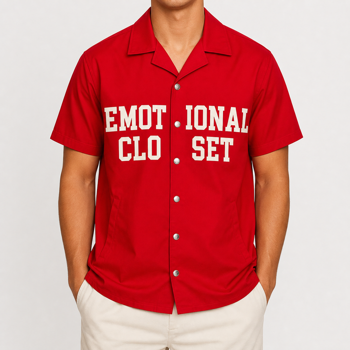 Mixed Emotion- Backyard Nylon Shirt - Red - Clique Apparel