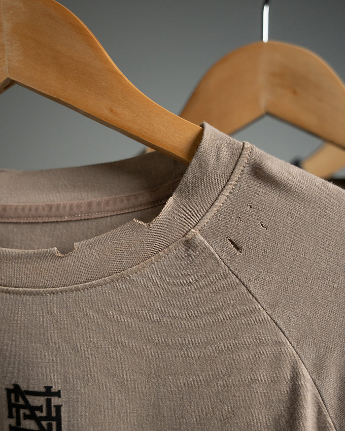 MOTO CROP TEE - OLIVE
