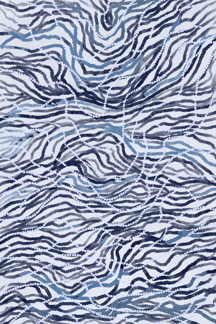 Movement of the Earth | B&W – Aboriginal Art Print
