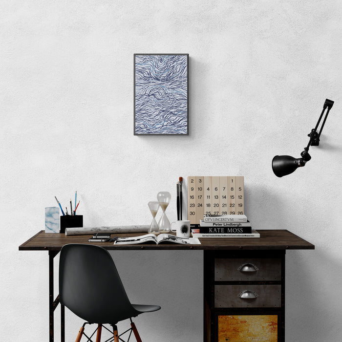 Movement of the Earth | B&W – Aboriginal Art Print