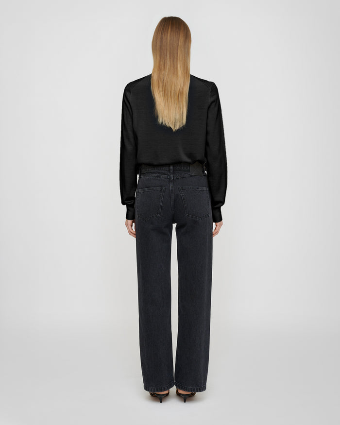 Nadra - Fine merino sweater - Black