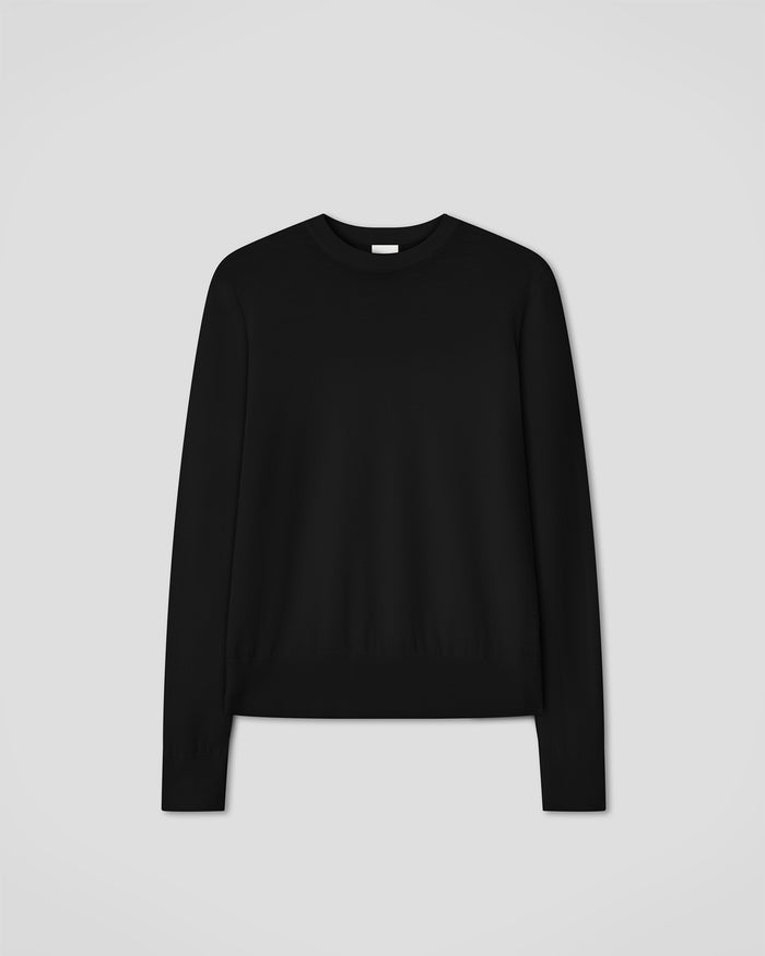 Nadra - Fine merino sweater - Black