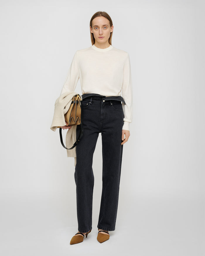 Nadra - Fine merino sweater - Creme