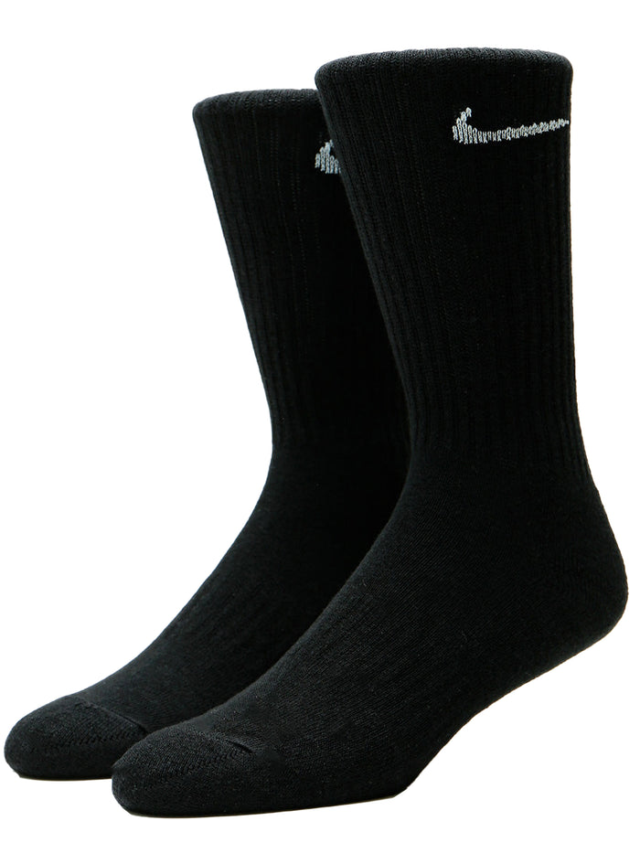 Nike Socks Sports Mens 3 Pairs Cotton Rich Designer Soft Crew Sock Size 8-14.5 RAWDENIM RAWDENIM