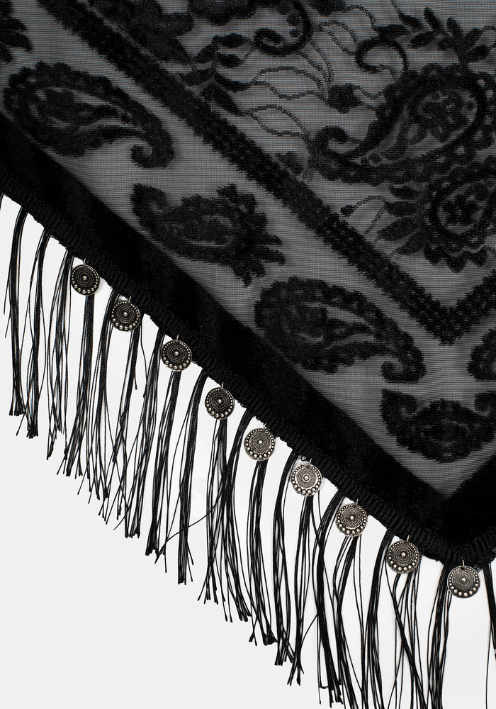 Opulent Coin Devore Scarf
