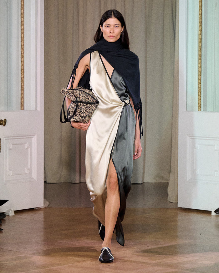 Perach - Sleeveless dress - Eucalyptus/Midnight Green