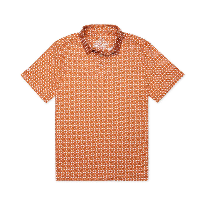 Performance Polo - Texas - Orange & White