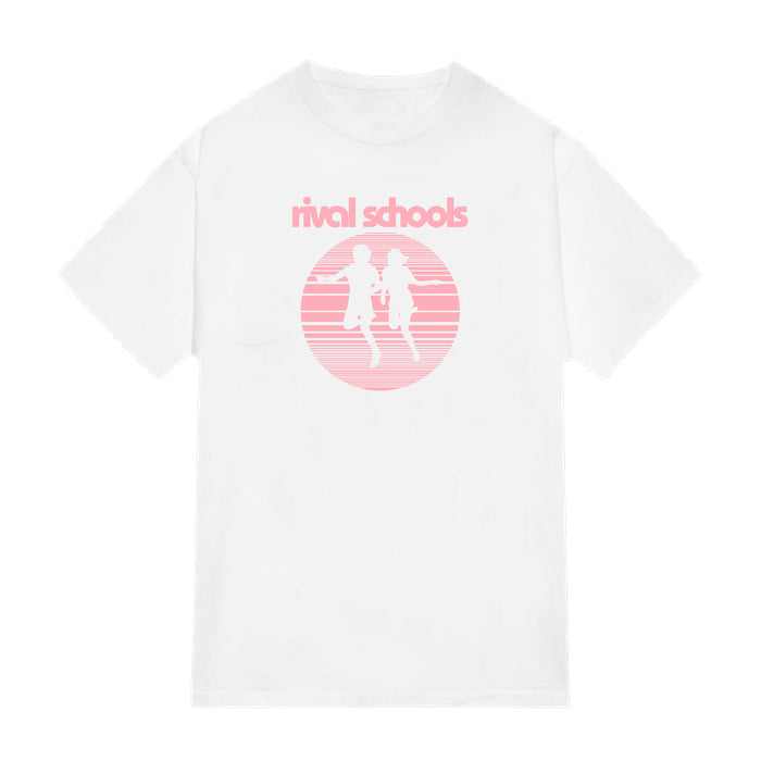 rival schools Pink Running White T-Shirt