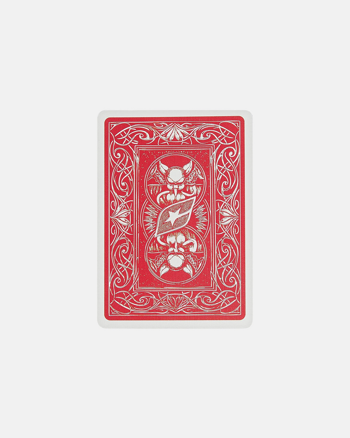 PLAYING CARDS BICYCLE - red playing cards deck, detail close-up - Cold Culture