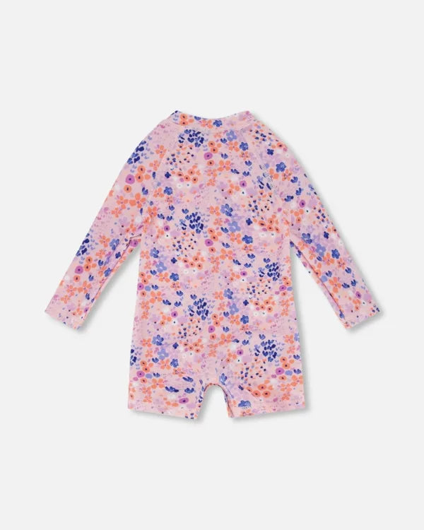 Printed Fields Flowers One-Piece Rashguard
