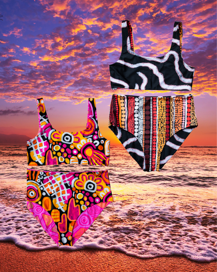 Reversible High Waist Bikini Set