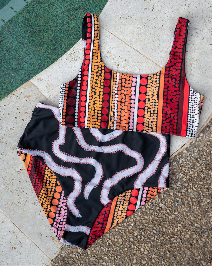Reversible High Waist Bikini Set