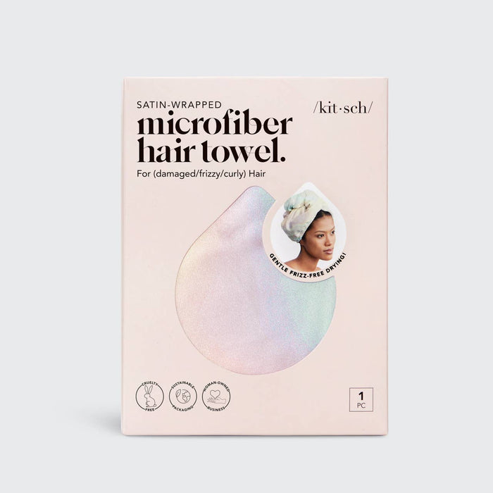 Satin-Wrapped Hair Towel - Aura - Intimate Whispers