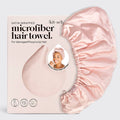 Satin-Wrapped Hair Towel - Blush - Intimate Whispers