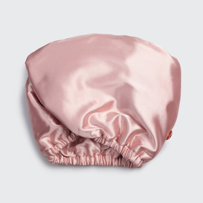 Satin-Wrapped Hair Towel - Blush - Intimate Whispers