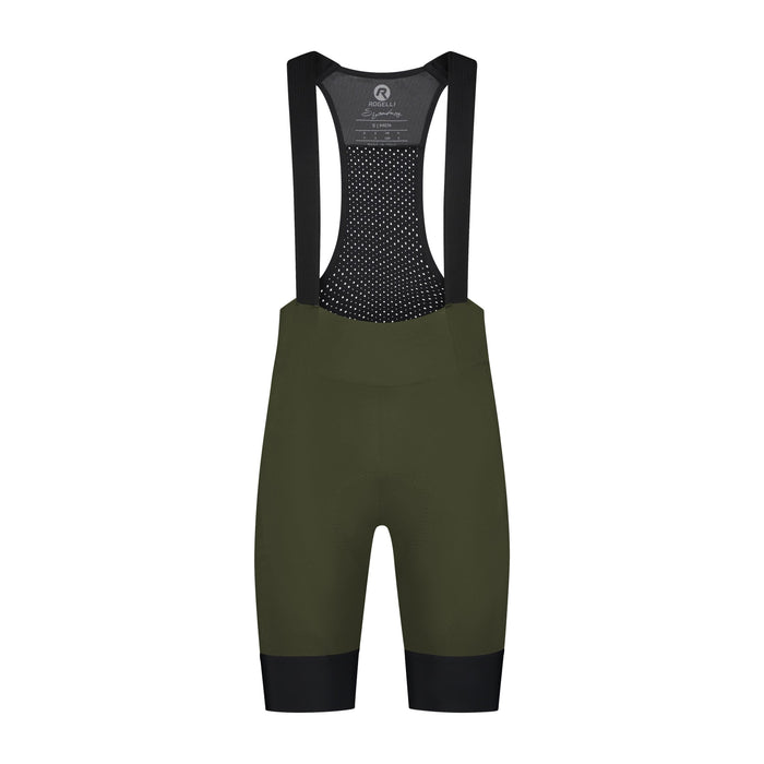 Rogelli Signature korte fietsbroek heren groen voorkant.
