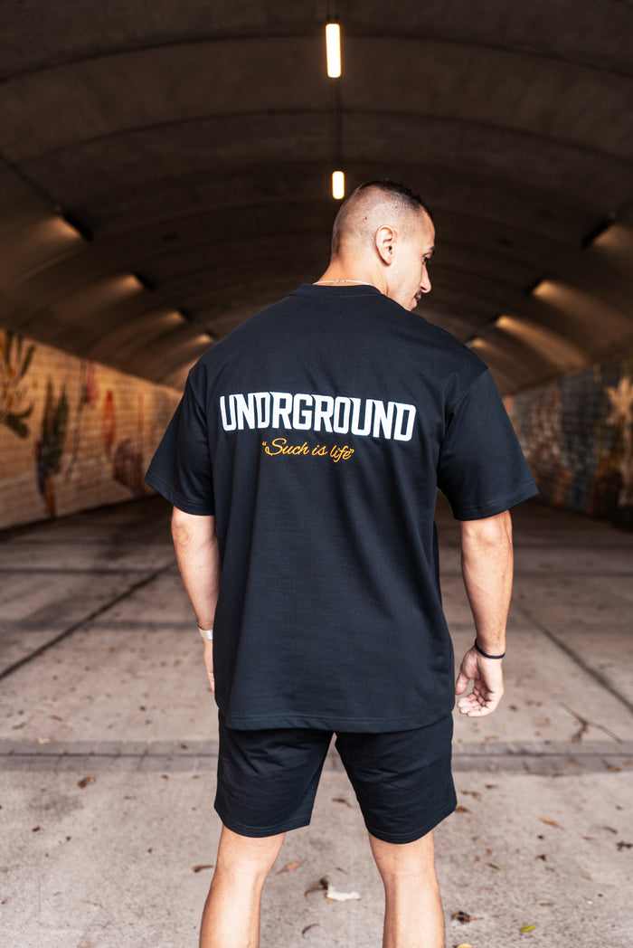 Such Is Life Relaxed Fit Tee x Blk/Orange