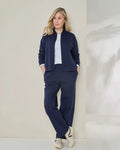 Taylor Cotton Mix Leisure Trousers - Navy
