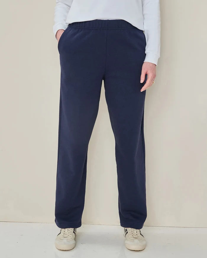 Taylor Cotton Mix Leisure Trousers - Navy
