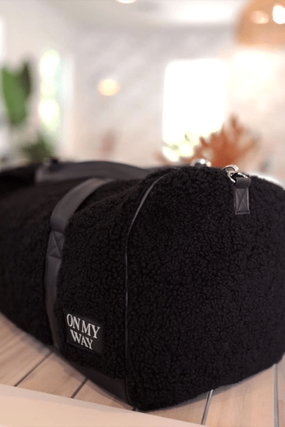 Teddy Sherpa Duffle Bag - Midnight - Intimate Whispers